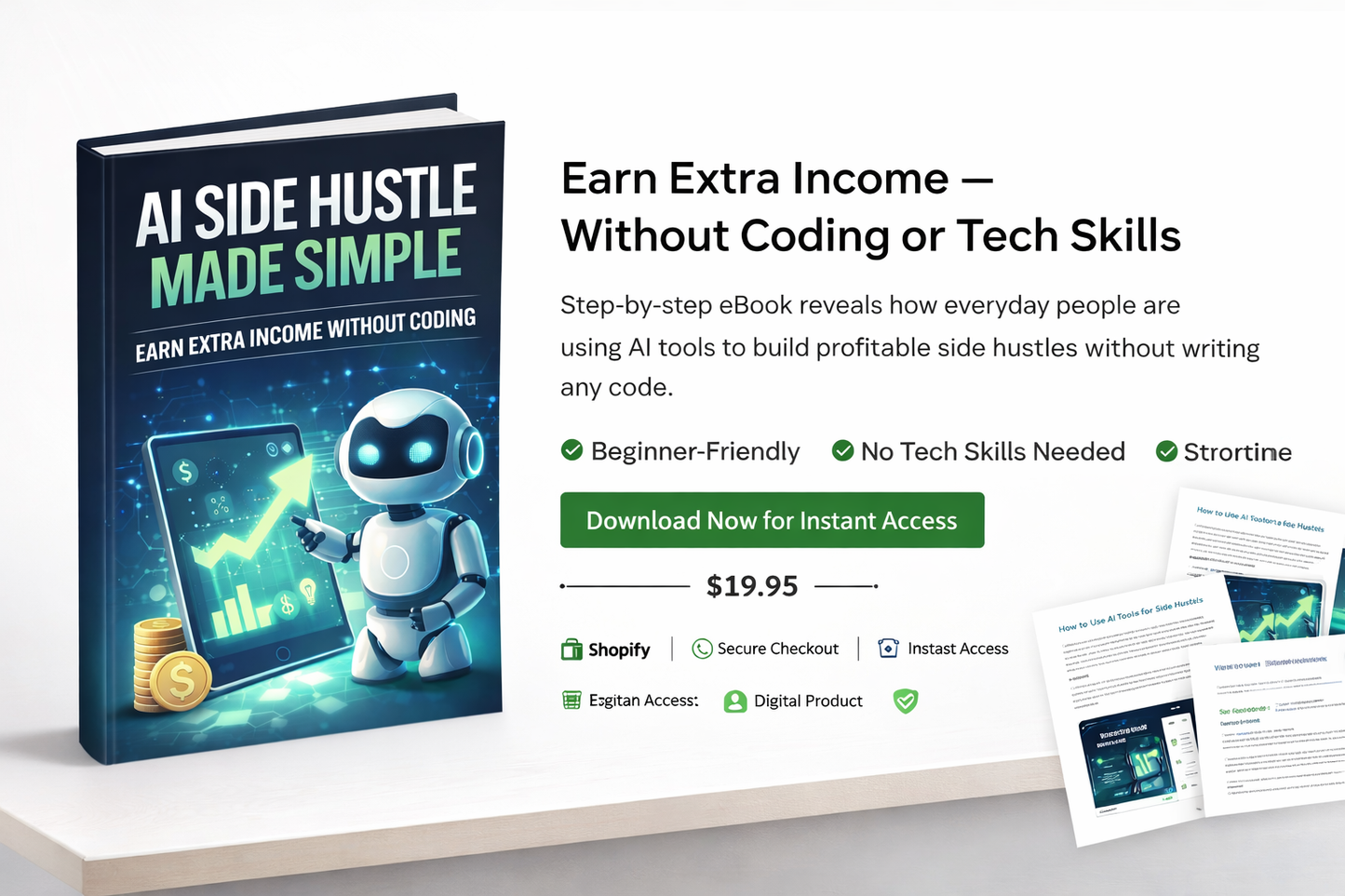 AI Side Hustles Made Simple: Earn Extra Income Without Coding